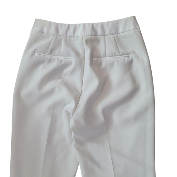 Zara Basic White Trousers - Picture 4 of 8